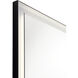 Ryame 31.5 X 23.5 inch Matte Black Wall Mirror