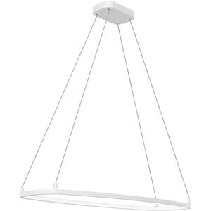 Koloa LED 41 inch White Chandelier Ceiling Light, 1 Tier Medium