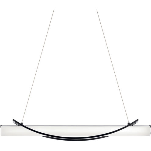 Rowan LED 4.75 inch Matte Black Chandelier Ceiling Light, Linear (Single)