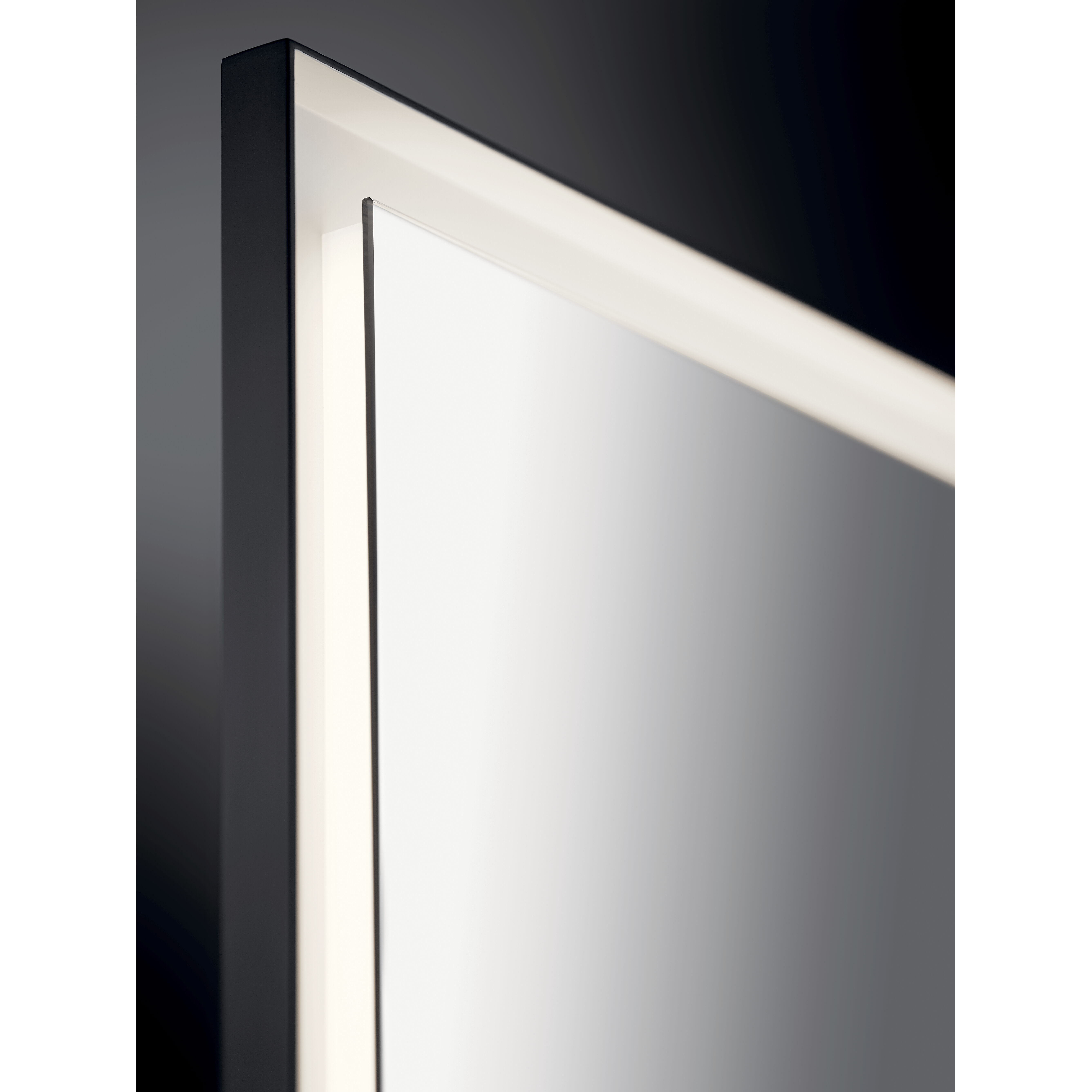 Elan 84167 Ryame 31.5 X 23.5 inch Matte Black Wall Mirror