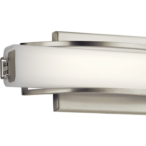 Rowan LED 13.19 inch Brushed Nickel Bathroom Vanity Light Wall Light, Medium