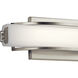 Rowan LED 13.19 inch Brushed Nickel Bathroom Vanity Light Wall Light, Medium