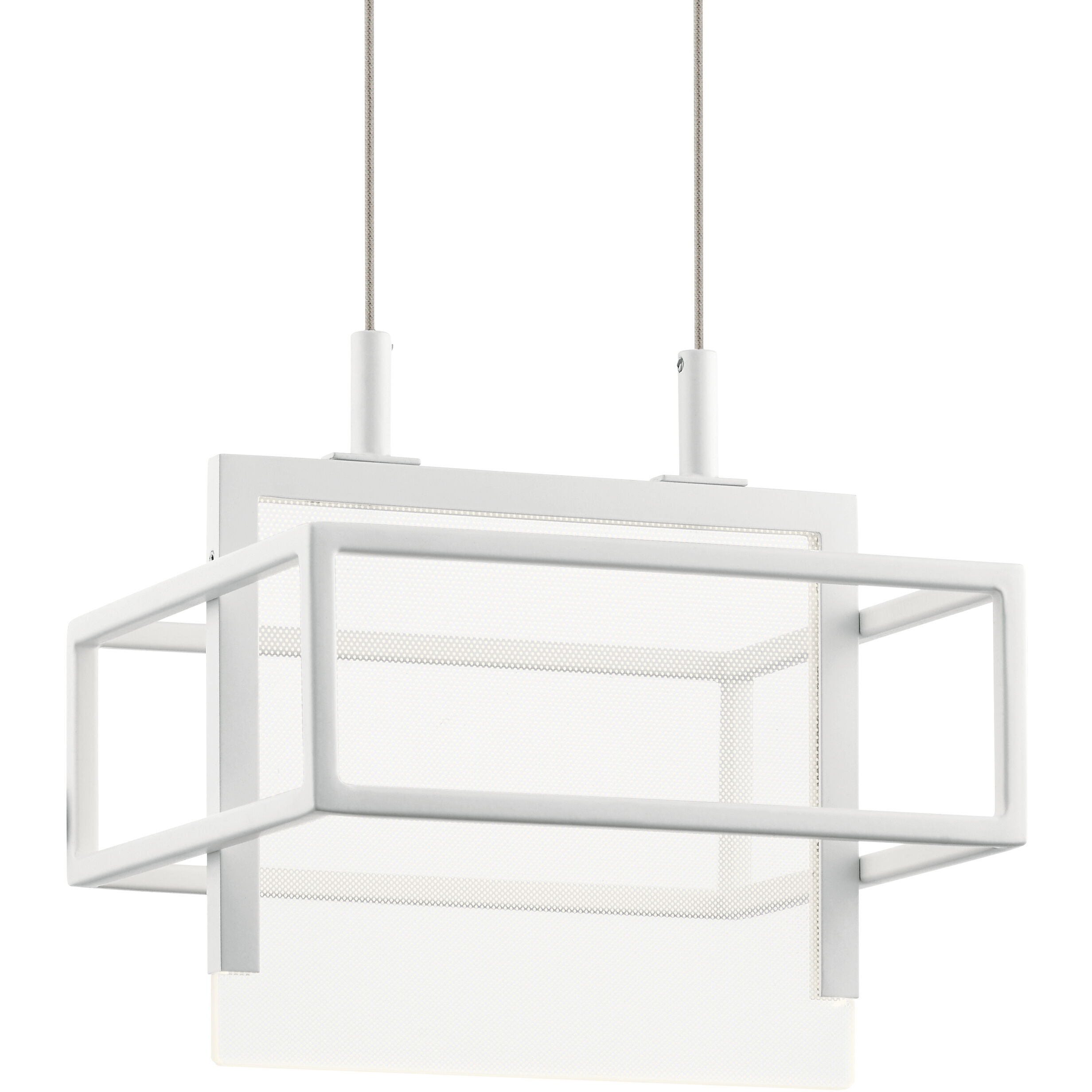 Vega LED 8 inch Matte Black Mini Pendant Ceiling Light in Chrome