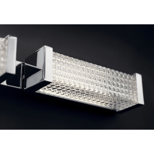 Ammiras LED 40.5 inch Chrome Bathroom Vanity Light Wall Light, 4 Arm