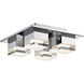 Gorve LED 12.5 inch Chrome Flush Mount Ceiling Light