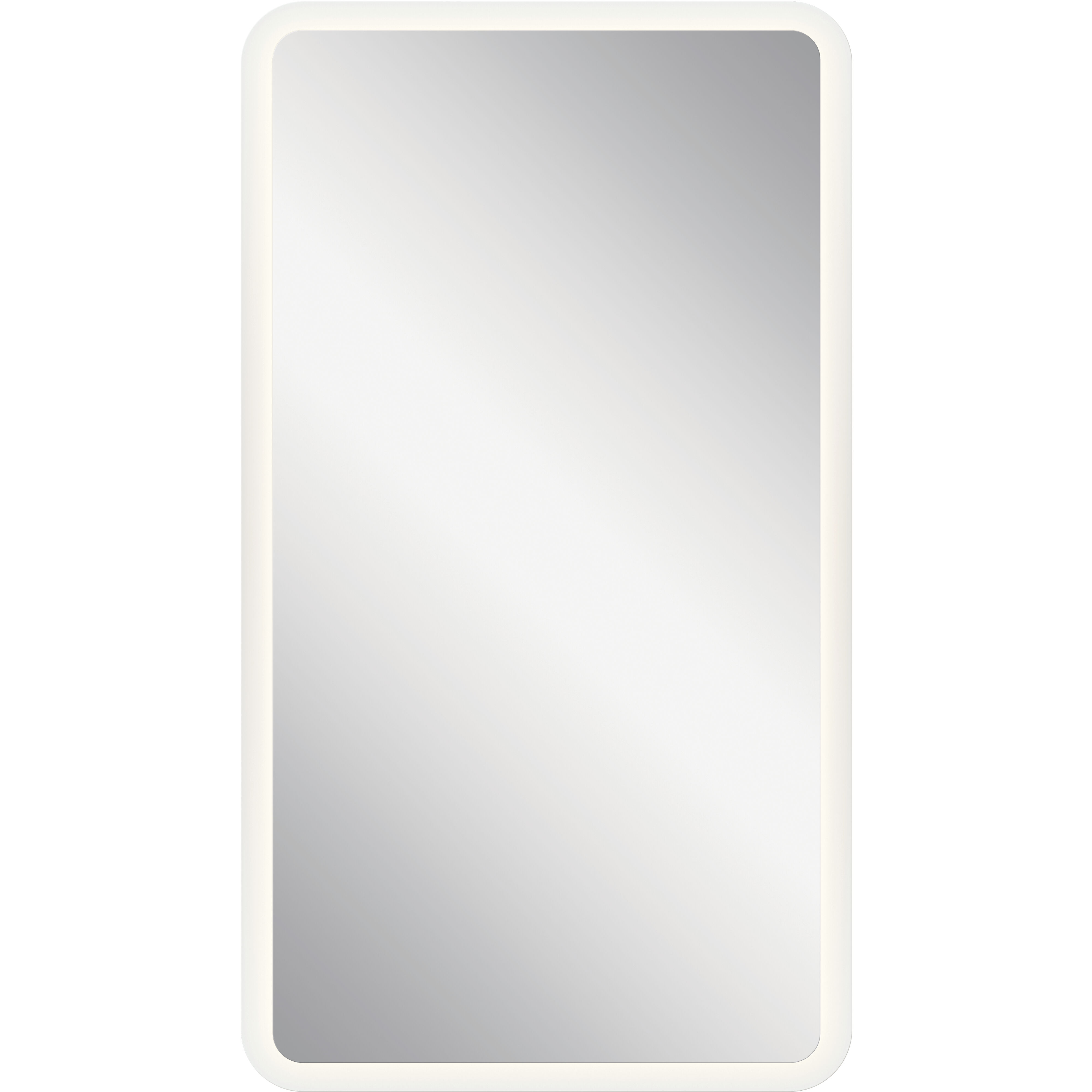 Ohio 35.5 X 19.75 inch Unfinished Wall Mirror, Backlight