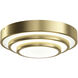 Dombard LED Champagne Gold Semi Flush Light Ceiling Light