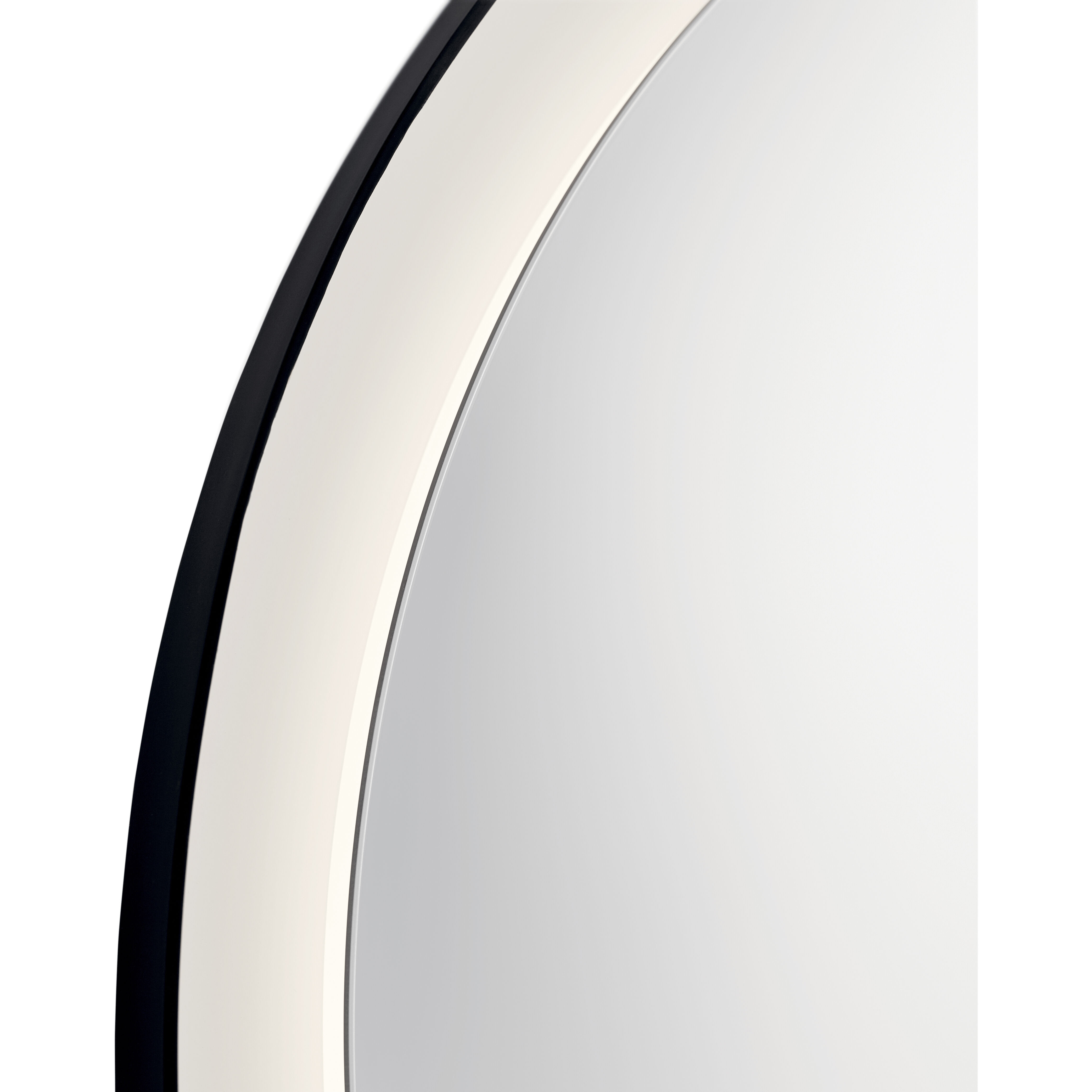 Ryame 31.5 X 31.5 inch Matte Black Wall Mirror