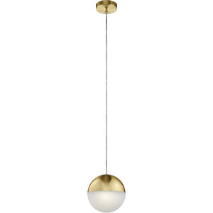 Moonlit LED 8 inch Champagne Gold Mini Pendant Ceiling Light