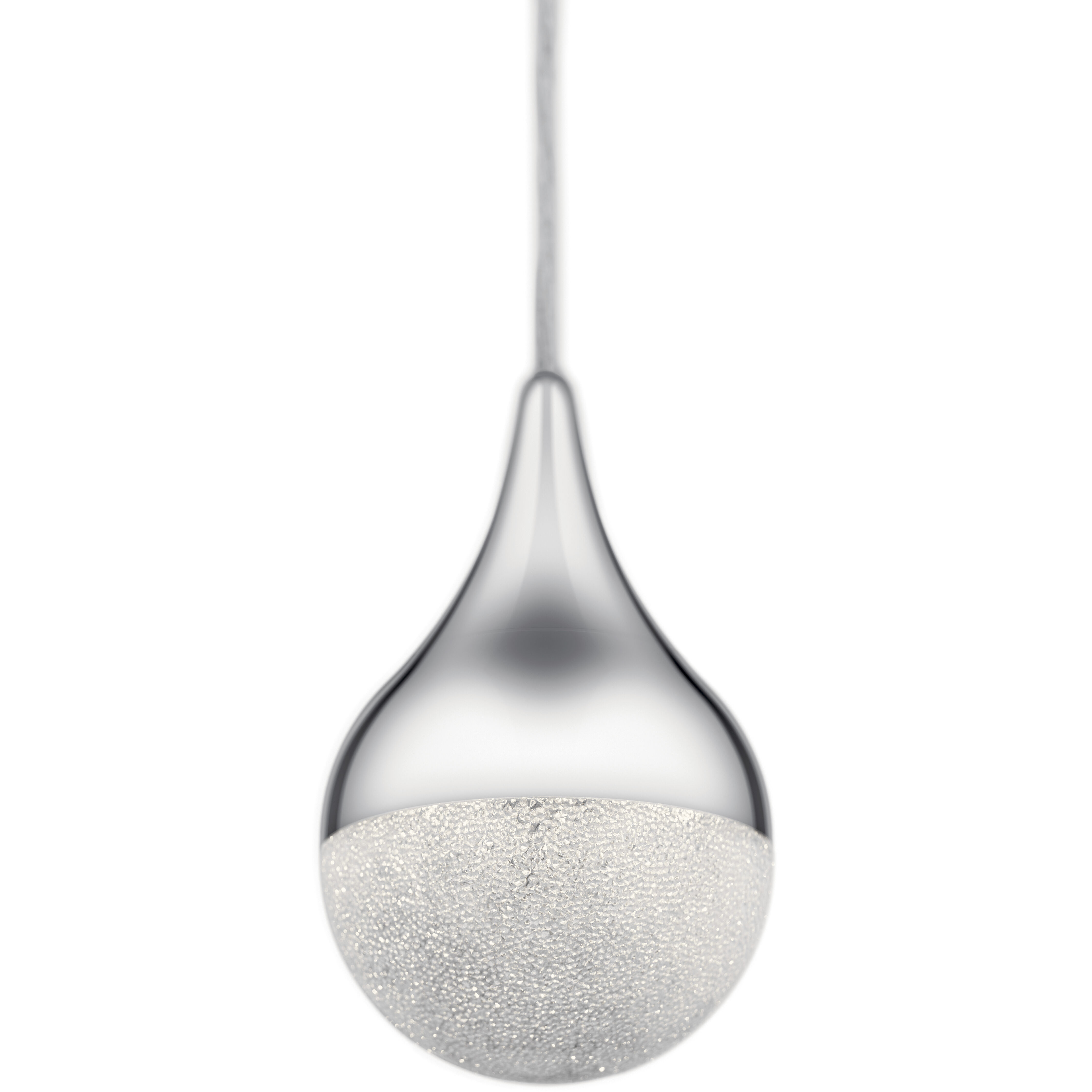 Kiss LED 4.75 inch Chrome Mini Pendant Ceiling Light