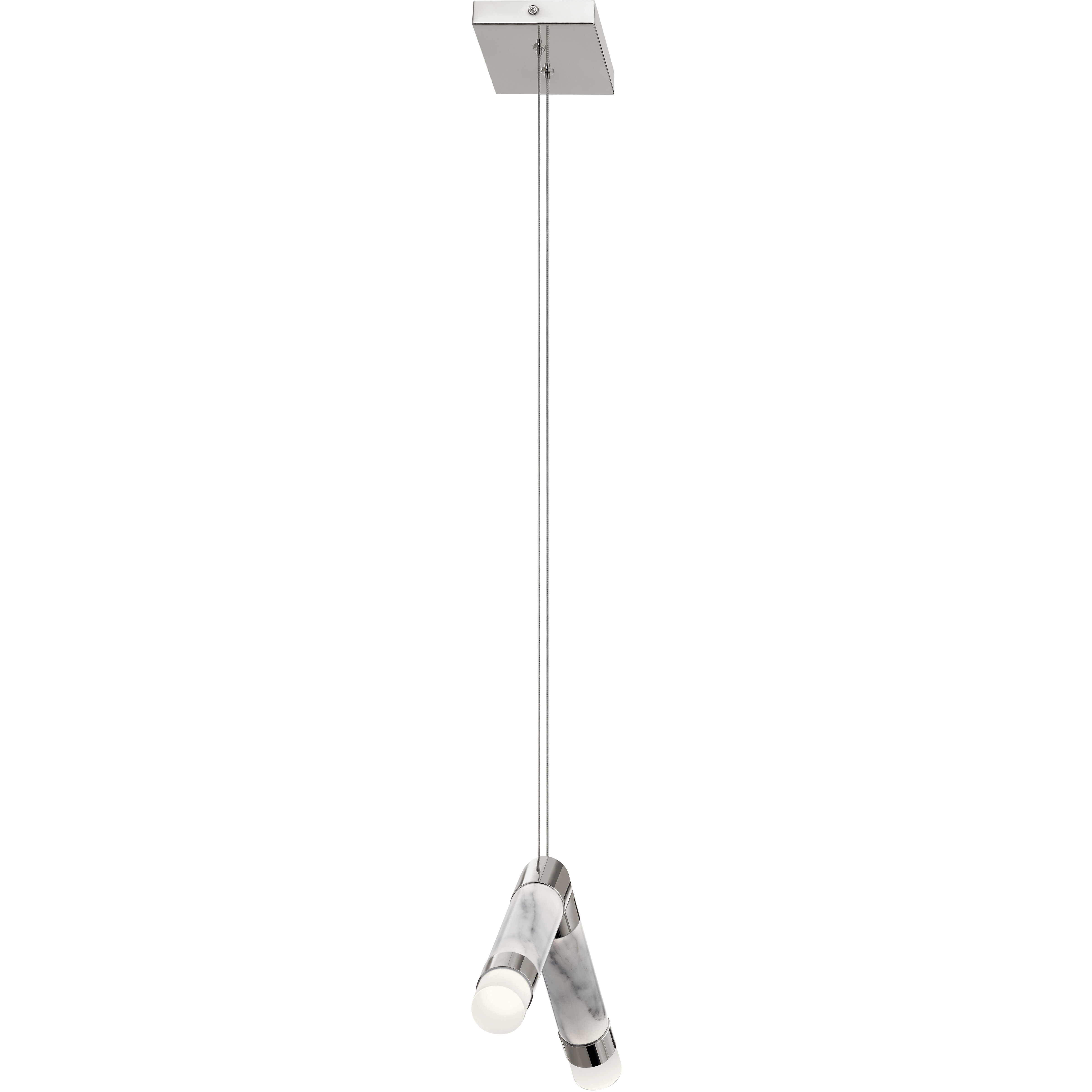 Avedu LED 5.25 inch Polished Nickel Pendant Ceiling Light