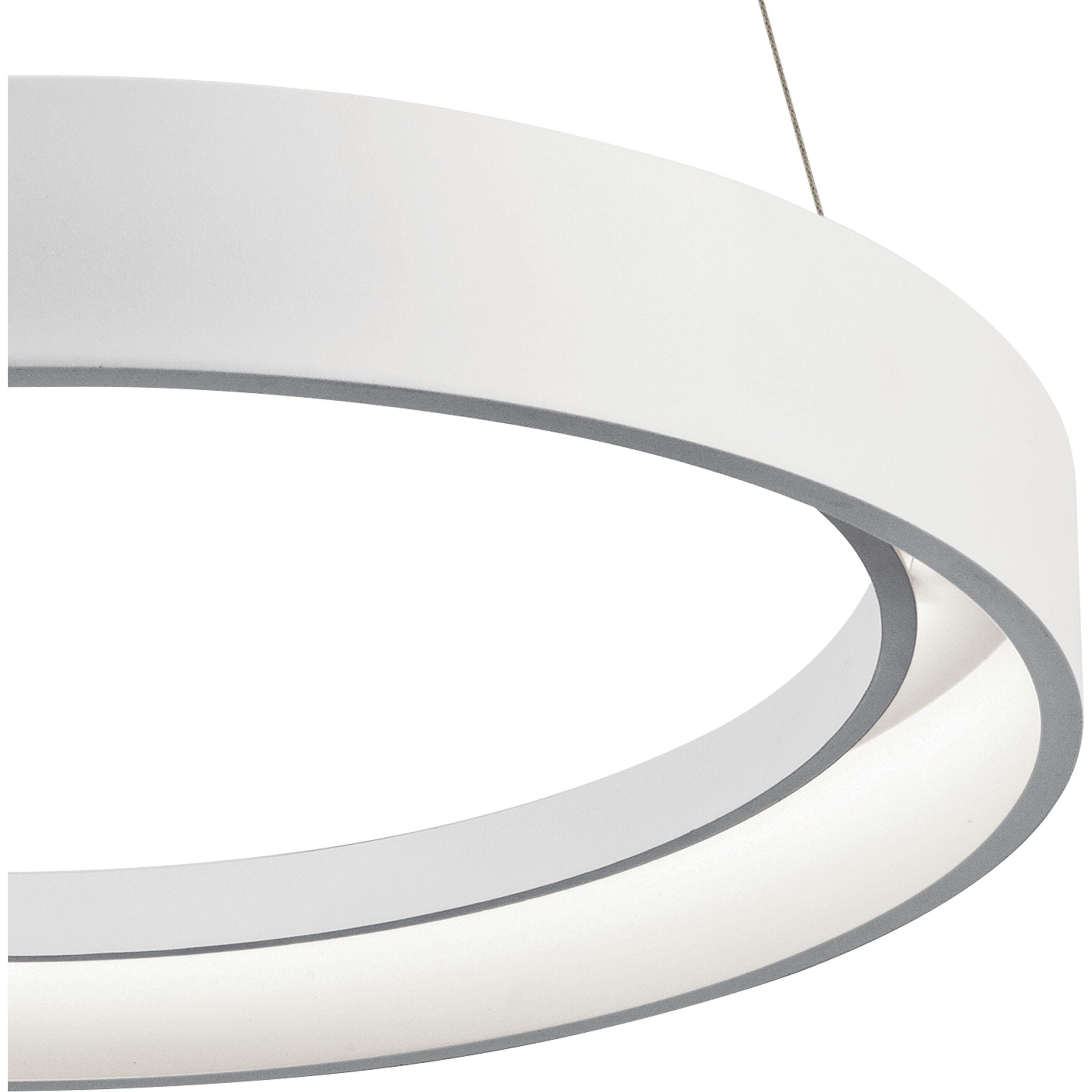 Elan 83454 Fornello LED 23.5 inch Textured White Chandelier