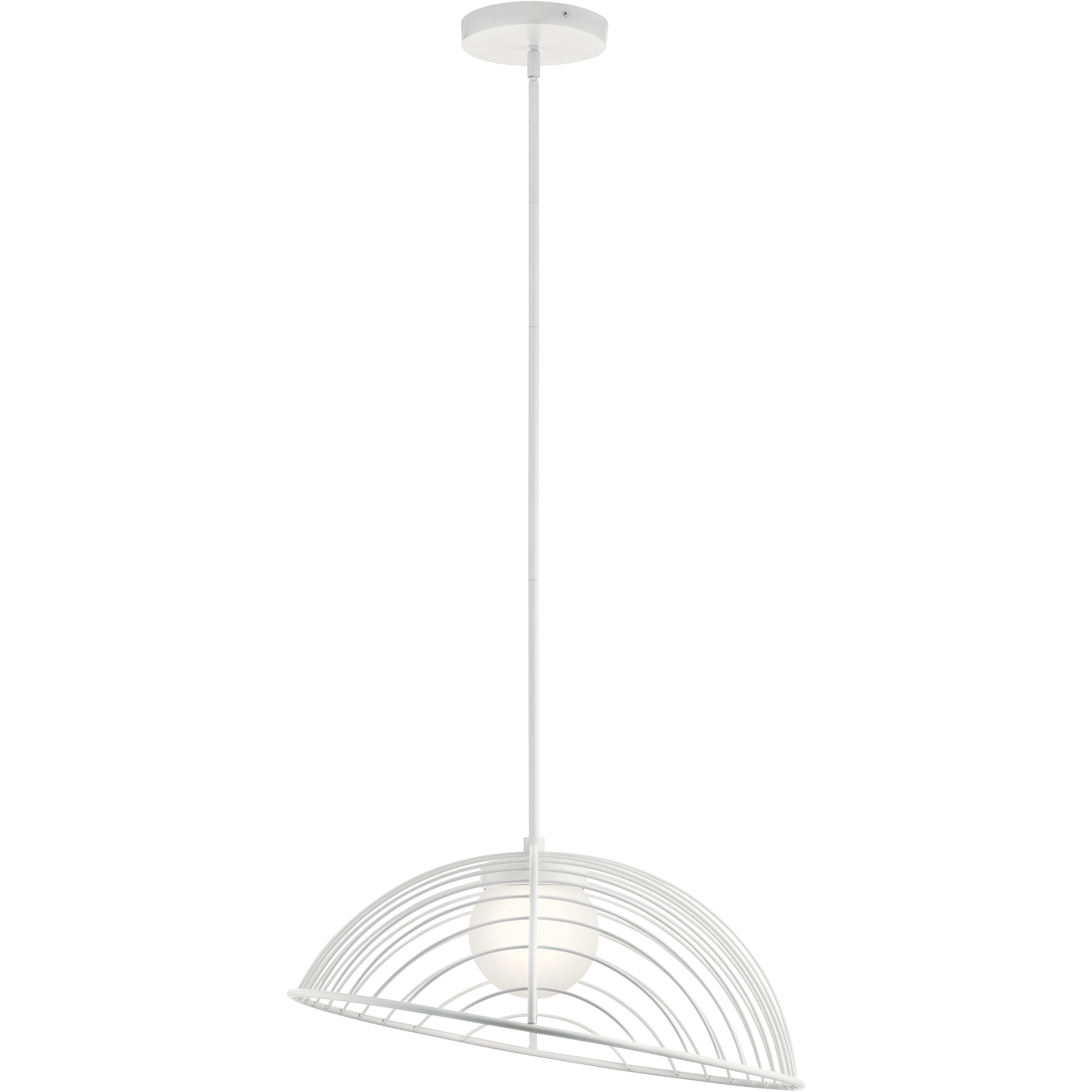Clevo LED 24 inch White Pendant Ceiling Light
