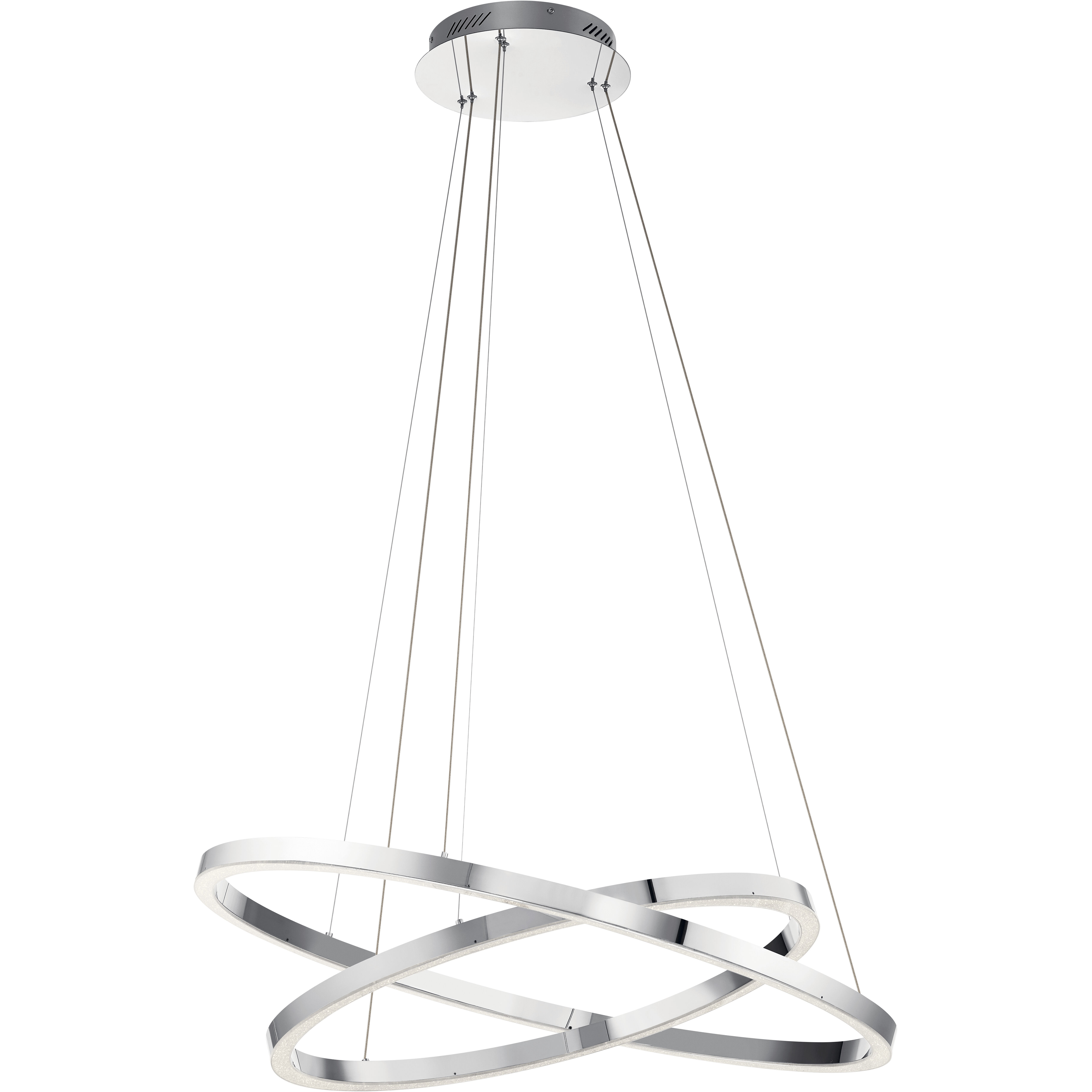 Opus LED 36 inch Chrome Chandelier Ceiling Light