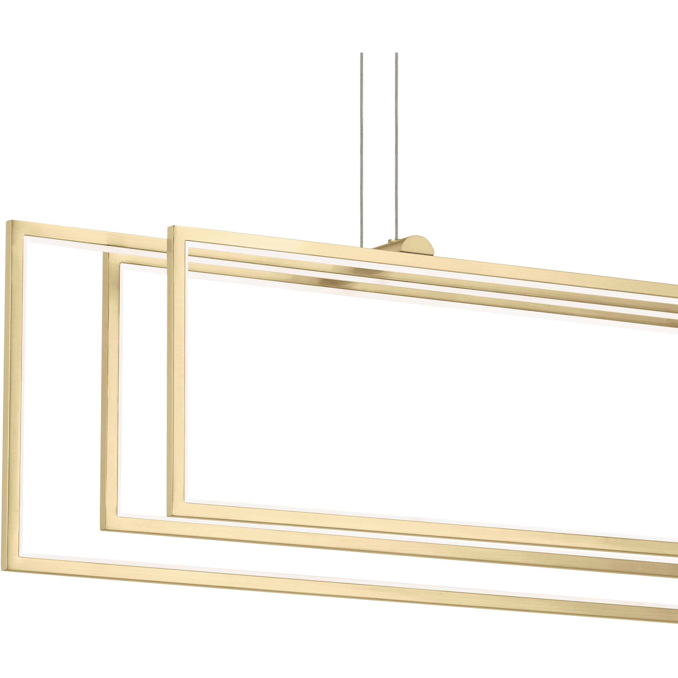 Jestin LED 5.75 inch Champagne Gold Chandelier Ceiling Light, Single