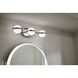 Brettin LED 24 inch Polished Nickel Bathroom Vanity Light Wall Light, 3 Arm