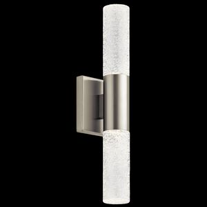 Glacial LED 5 inch Brushed Nickel Wall Sconce Wall Light