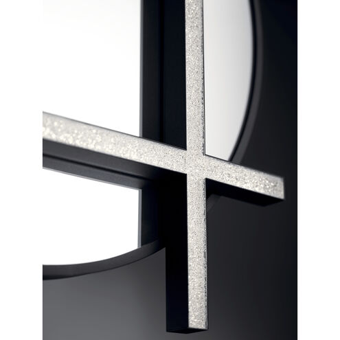 Kemena 26 X 25.5 inch Matte Black Wall Mirror