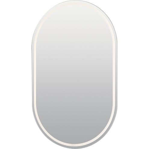 Menillo 40 X 24 inch White Wall Mirror