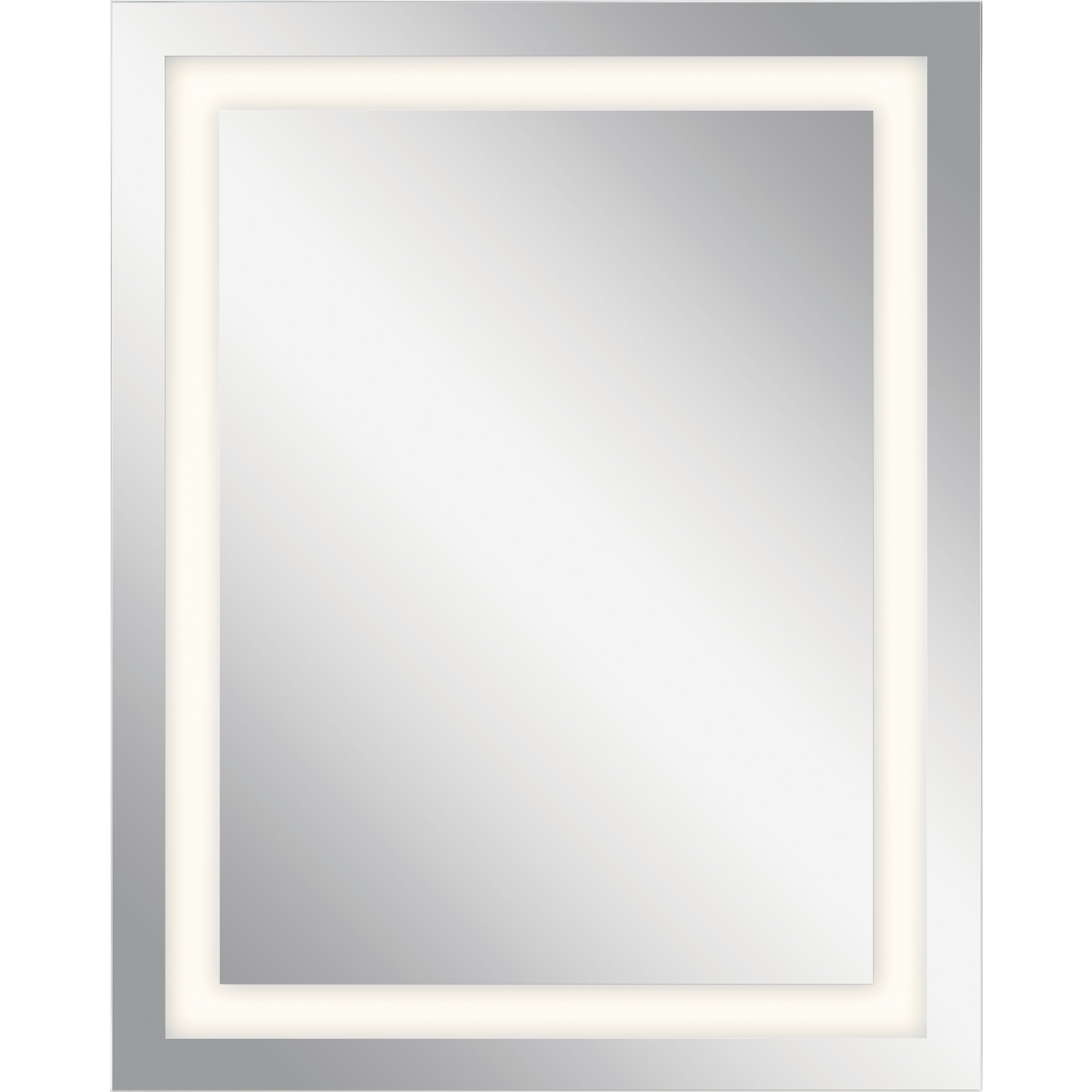 Ohio 30 X 24 inch Unfinished Wall Mirror, Backlight