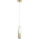 Shima LED 5.25 inch Champagne Gold Pendant Ceiling Light