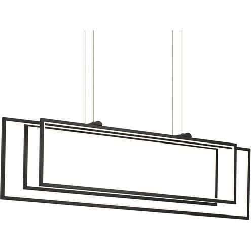 Jestin LED 5.75 inch Matte Black Chandelier Ceiling Light, Single