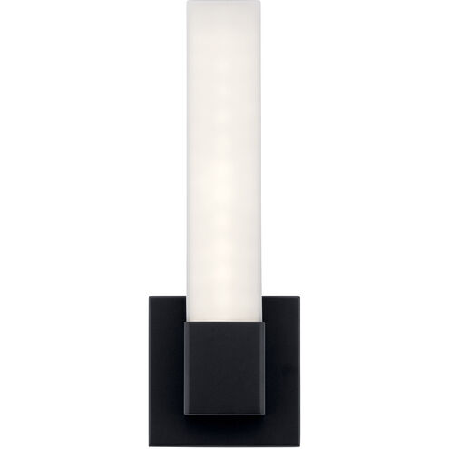 Neltev LED 5 inch Matte Black ADA Wall Sconce Wall Light