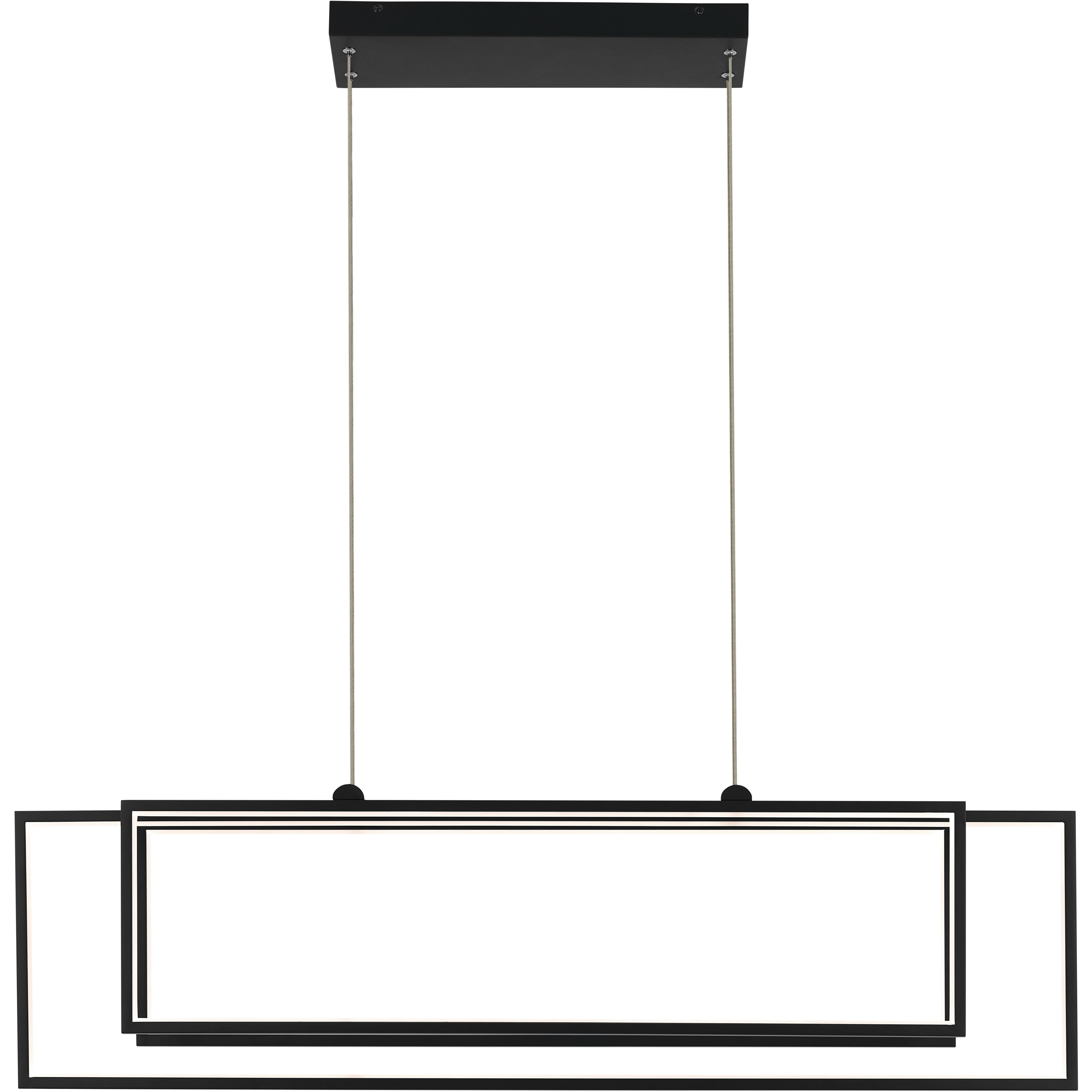 Jestin LED 5.75 inch Matte Black Chandelier Ceiling Light, Single