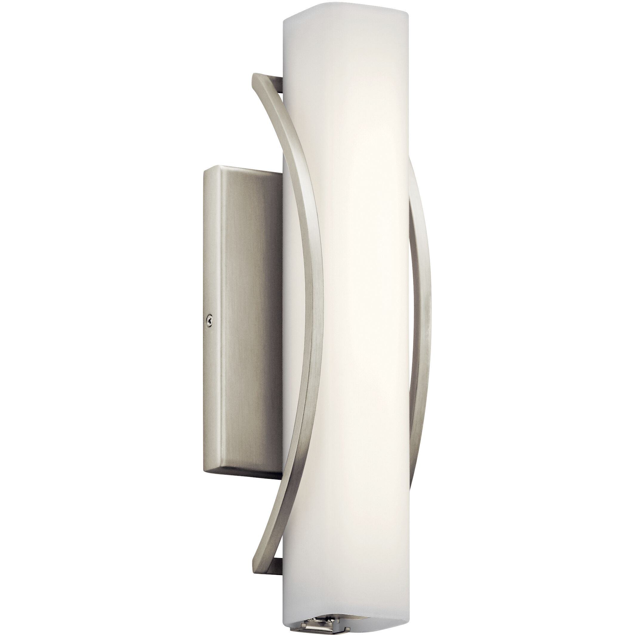 Rowan LED 13.19 inch Brushed Nickel Bathroom Vanity Light Wall Light, Medium