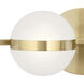 Brettin LED 30 inch Champagne Gold Bathroom Vanity Light Wall Light, 4 Arm
