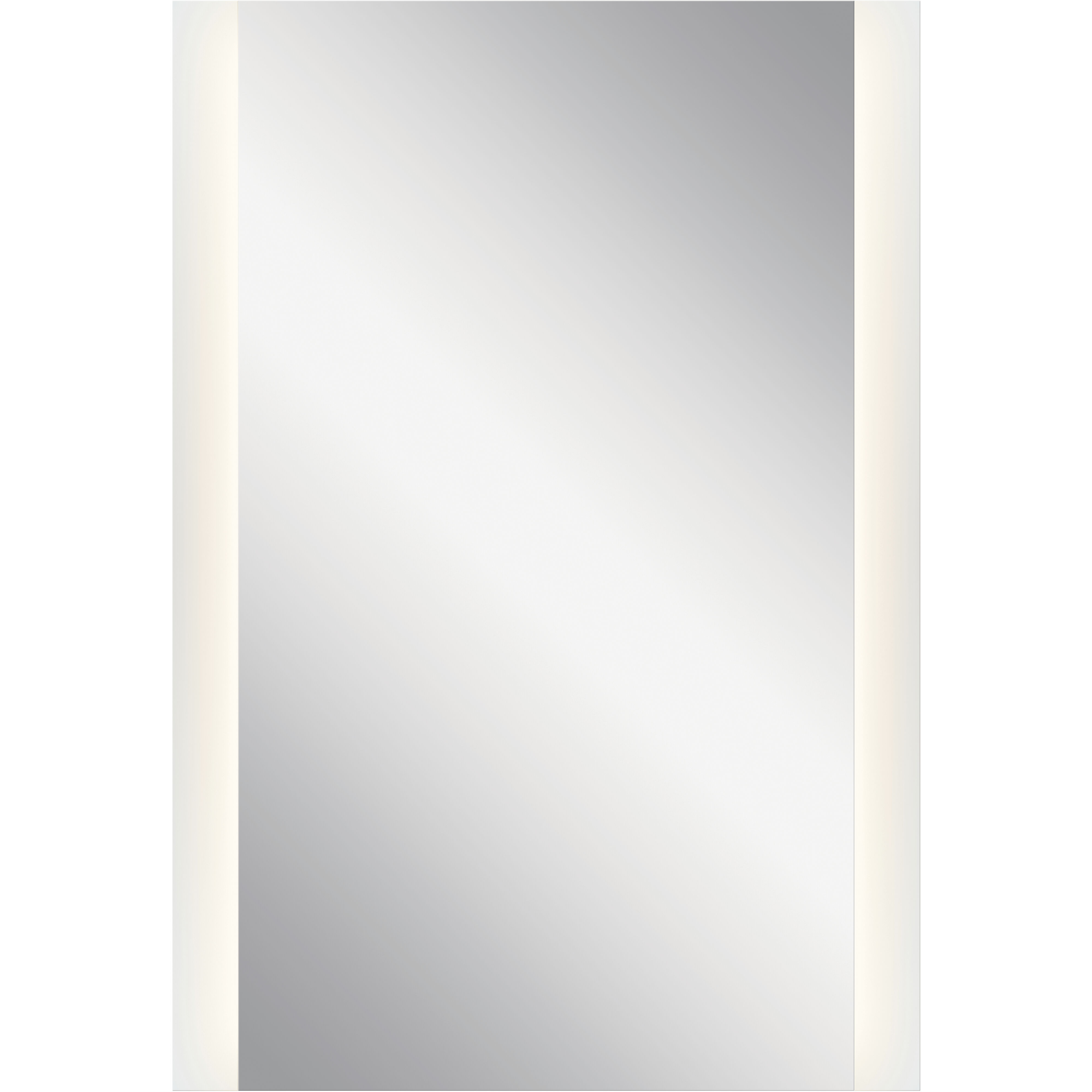 Ohio 39 X 27 inch Unfinished Wall Mirror, Backlight