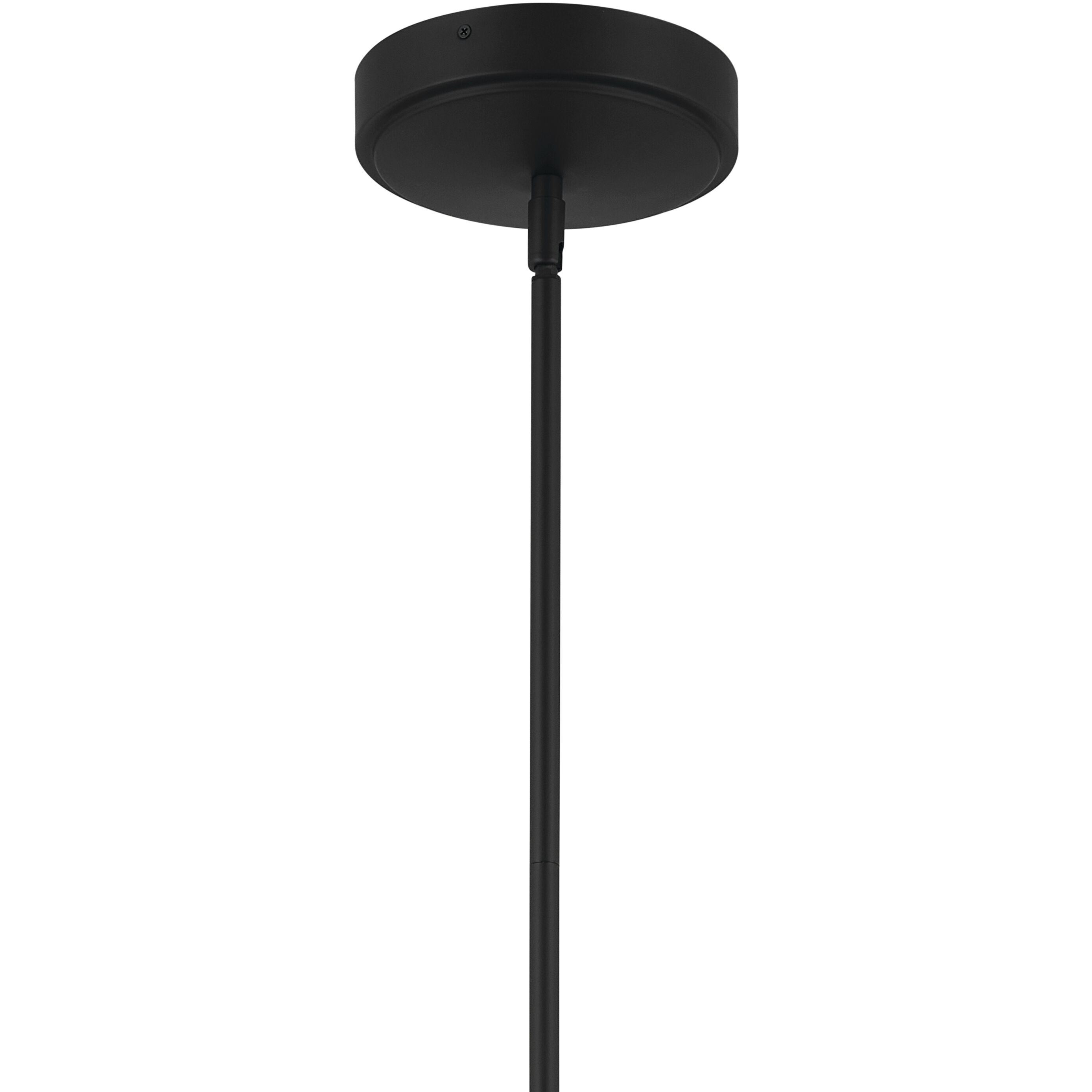 Priam LED 38 inch Matte Black Chandelier Ceiling Light, Medium