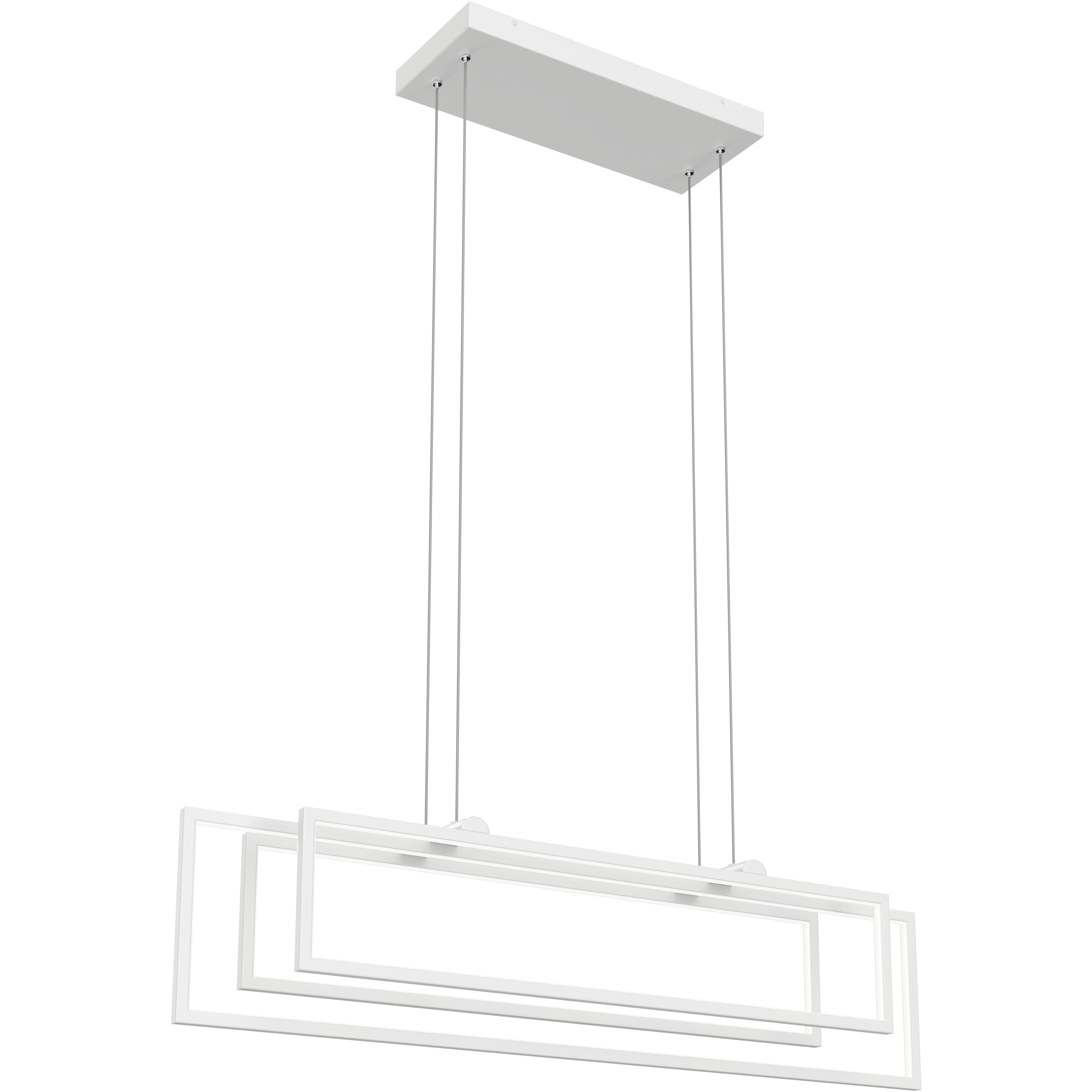 Jestin LED 38.15 inch White Chandelier Ceiling Light, Linear (Single)