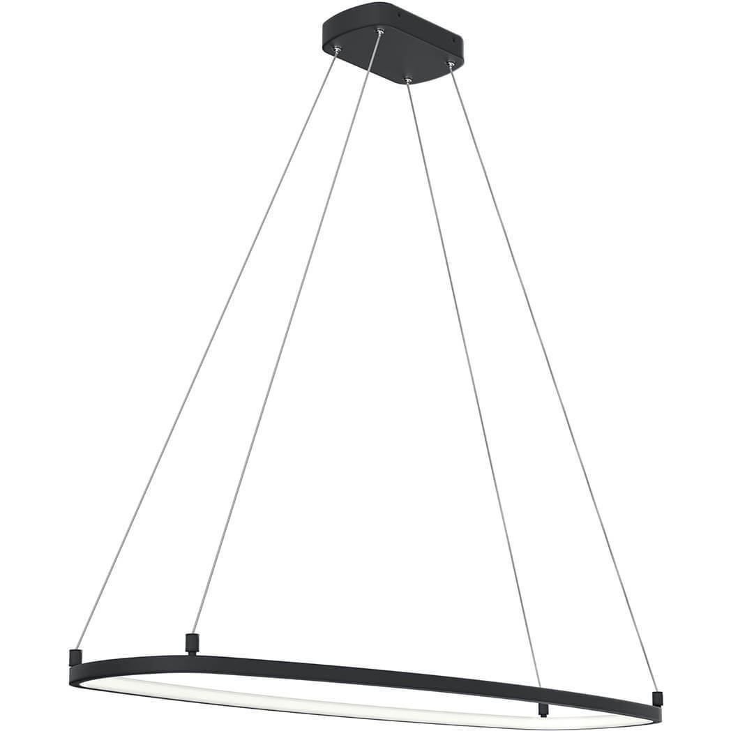 Koloa LED 40.94 inch Matte Black Chandelier Ceiling Light, 1 Tier Medium