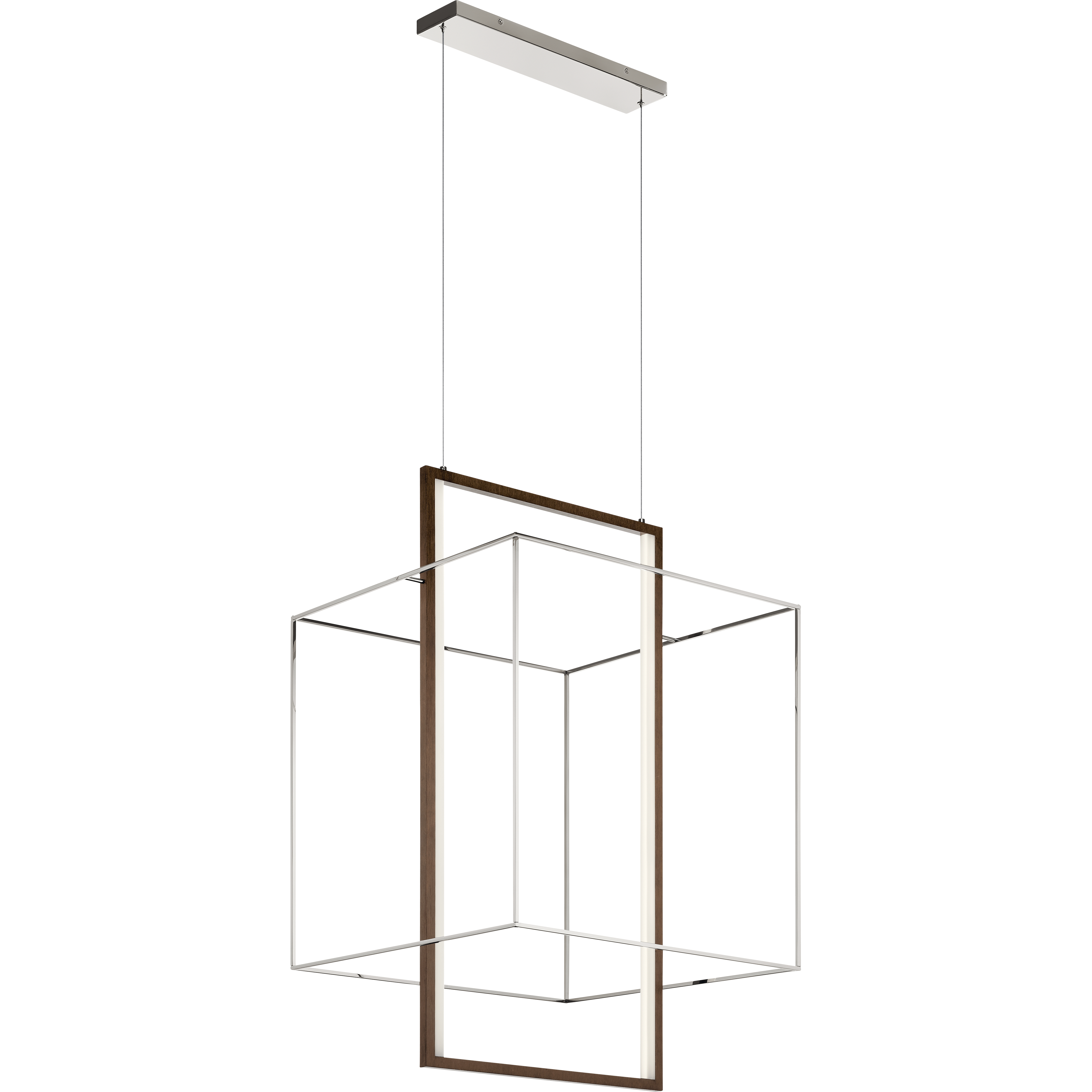 Viho LED 26 inch Polished Nickel Foyer Ceiling Light